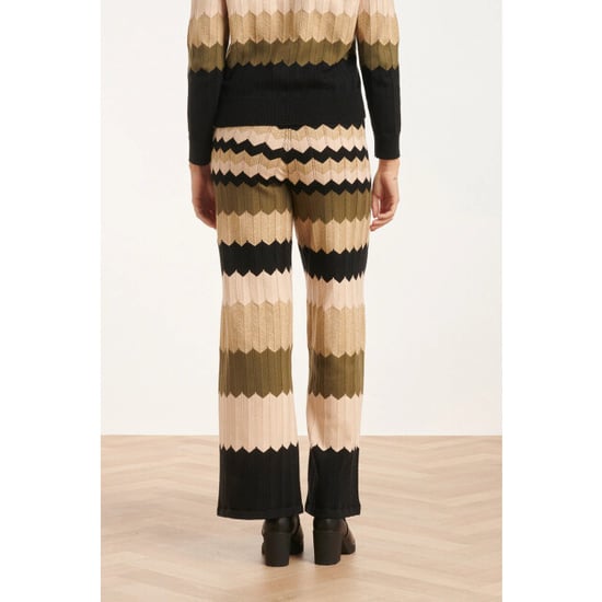 Smashed Lemon 24608 neutrale zig-zag gebreide broek | - Image 3