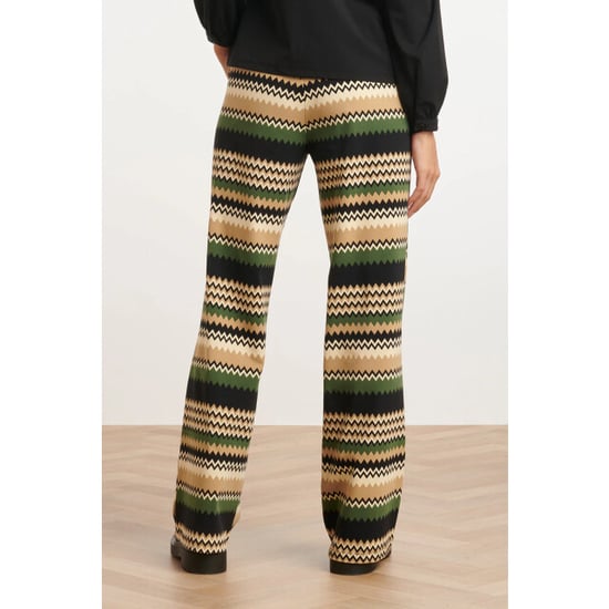 Smashed Lemon 24728 stijlvolle zigzag geprinte travel kwaliteit broek | - Image 3
