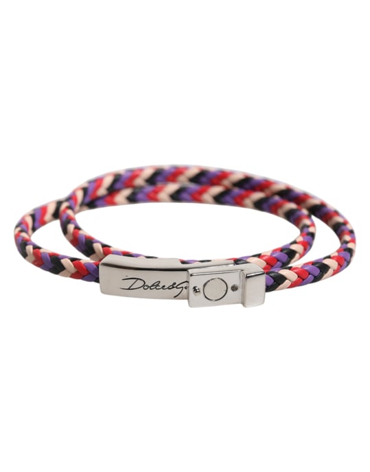 Flätat läderarmband med magnetlås - Image 6