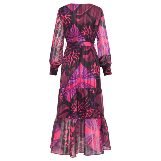 Smashed Lemon 24522 fuchsiapaarse hartjesprint maxi jurk | - Image 3