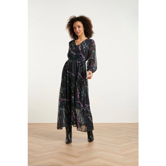 Smashed Lemon 24752 elegant chiffon jurk met dierenprint | - Image 1