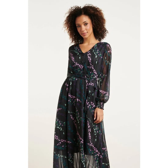 Smashed Lemon 24752 elegant chiffon jurk met dierenprint | - Image 2