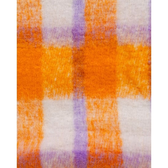 Geweven Sjaal Gingham Ruit Oranje - Image 2