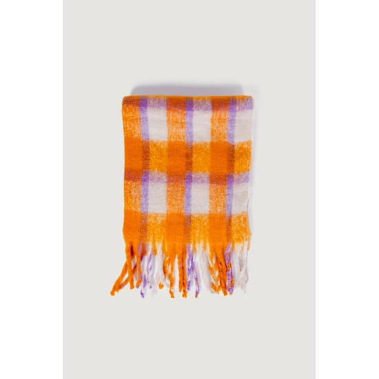 Geweven Sjaal Gingham Ruit Oranje - Image 4