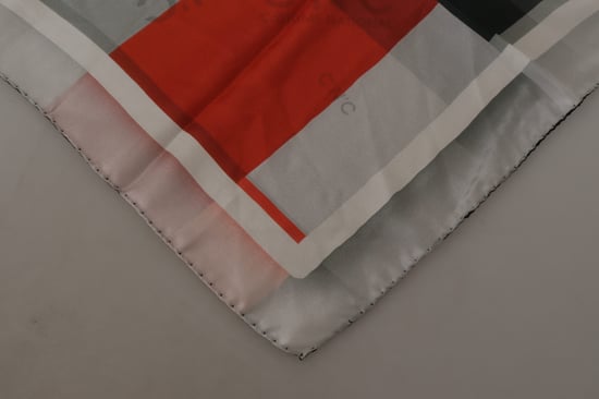Zijden Sjaal Geometrisch Patroon - Image 6