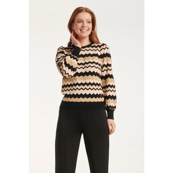Smashed Lemon 24614 -e zigzag gebreide top | - Image 2