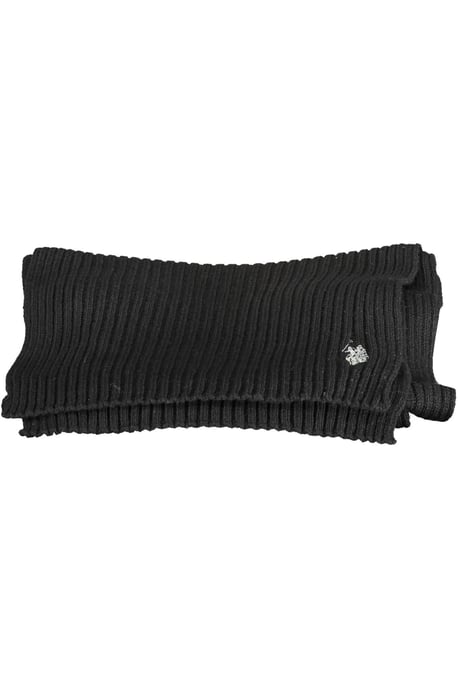 Ribbed Knit Scarf Black - Image 2