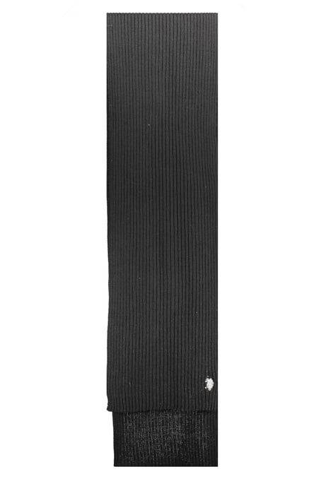 Ribbed Knit Scarf Black - Image 3