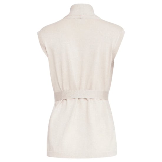 Smashed Lemon 24789 geribde mouwloze cardigan met lurex | - Image 5