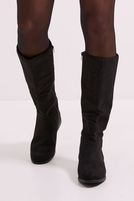 Wide Fit Karla Knee High Flat Boots - Image 3