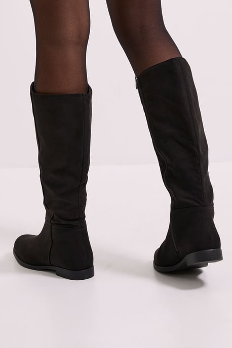 Wide Fit Karla Knee High Flat Boots - Image 4