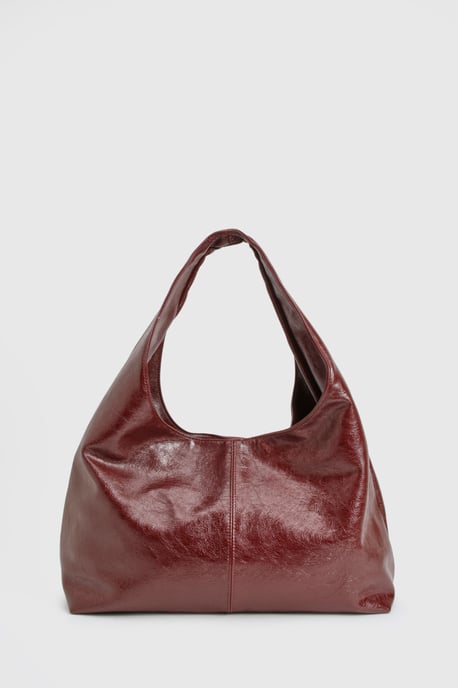 Textured Slouchy Tote Bag - Image 2