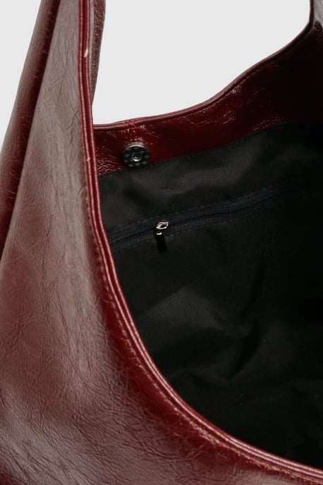 Textured Slouchy Tote Bag - Image 4