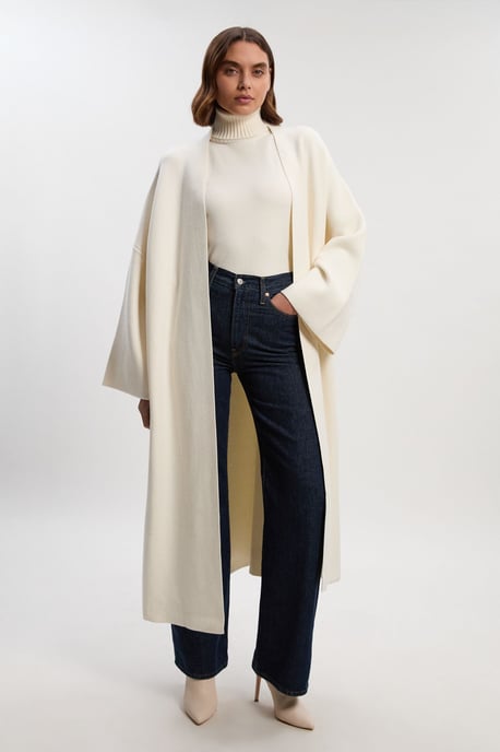 Knit Midi Coatigan - Image 1