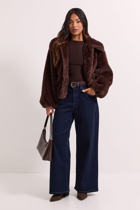 Petite Faux Fur Coat - Image 1