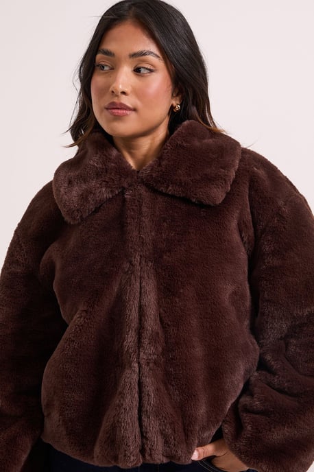 Petite Faux Fur Coat - Image 2
