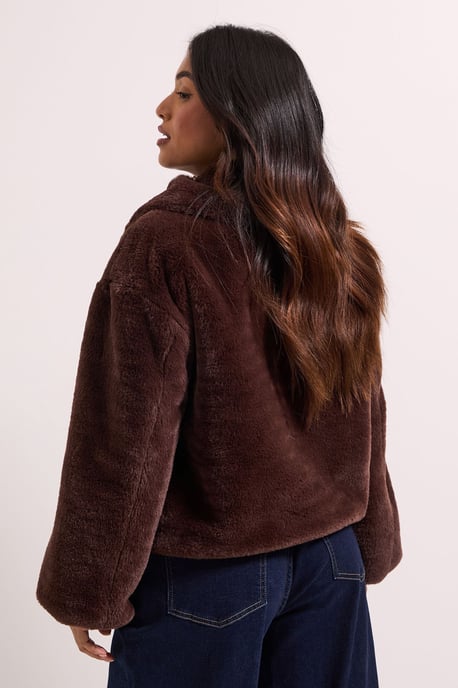 Petite Faux Fur Coat - Image 4