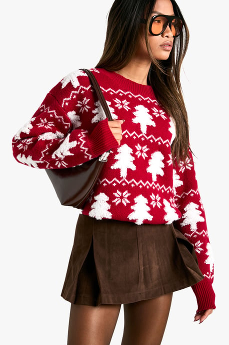 Christmas Tree Knitted Jumper - Image 3