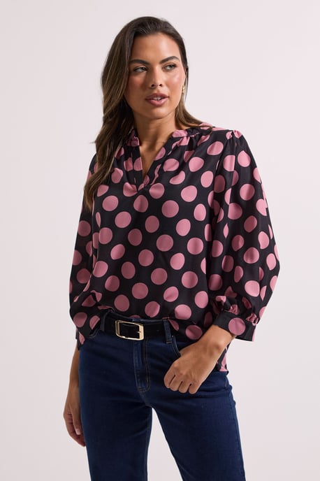Spot Printed Overhead Shirt - Image 1
