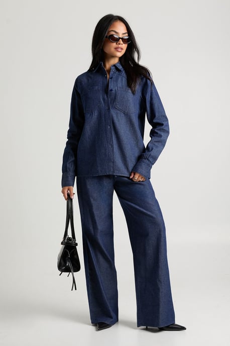 Chambray Oversized Shirt - Image 4