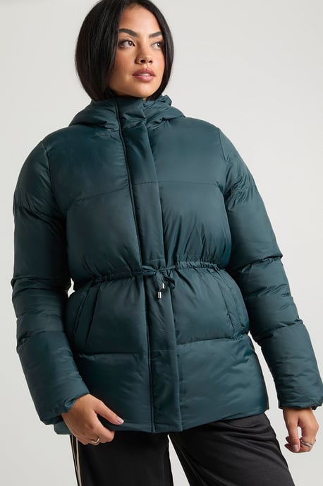 Cinch Waist Hooded Puffer Jacket - Image 4