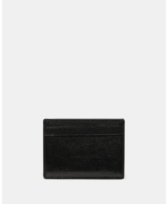 Bridget Crinkle Patent Small Slim Card Holder - Image 4