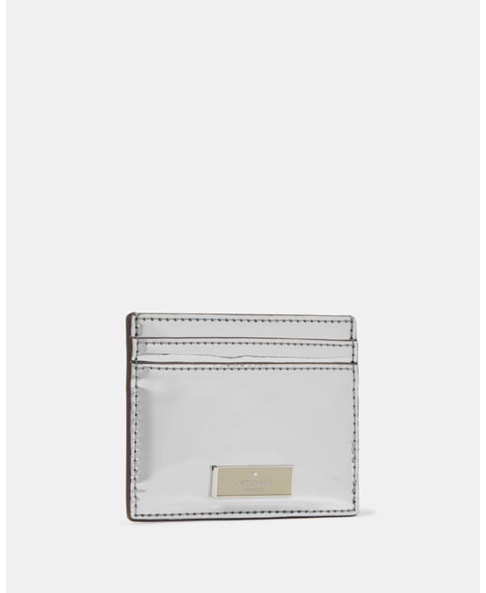 Bridget Mirror Metallic Small Slim Card Holder - Image 2
