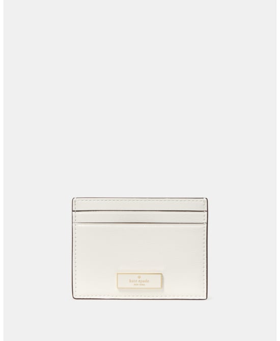 Bridget Crinkle Patent Small Slim Card Holder - Image 1