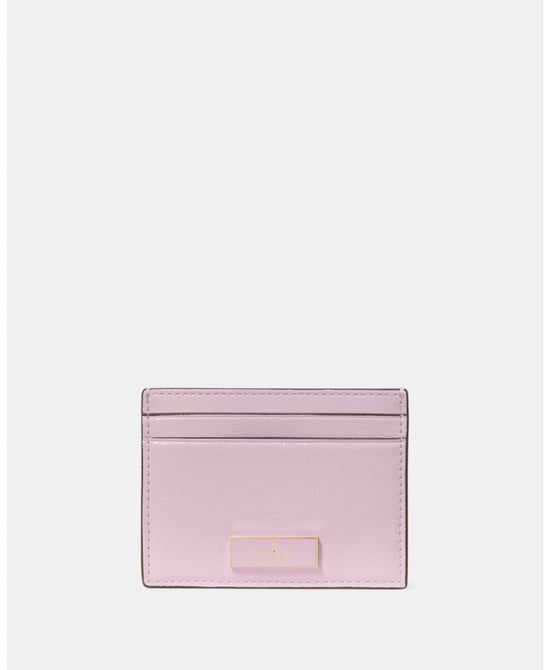 Bridget Crinkle Patent Small Slim Card Holder - Image 1