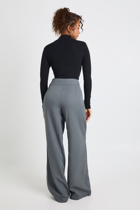 Tall Low Rise Belted Straight Leg Trousers - Image 2
