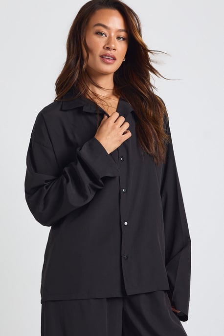 Tall Oversized Shirt & Wide Leg Trouser Co-ord - Image 3