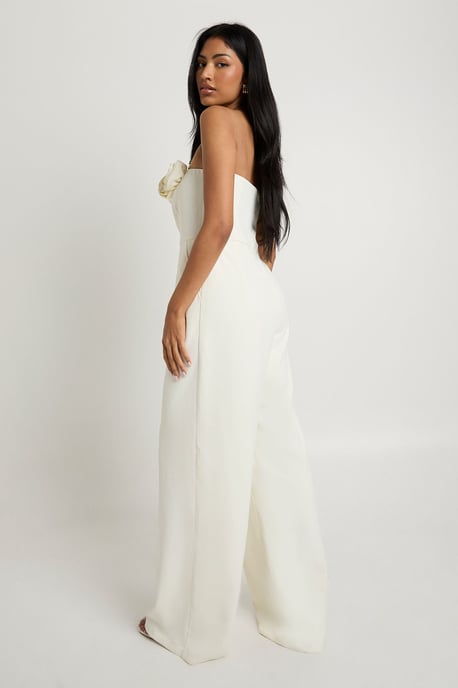 Rose Trim Wide Leg Jumpsuit - Image 2