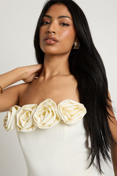 Rose Trim Wide Leg Jumpsuit - Image 4