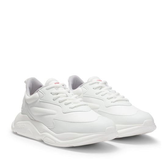 Men's Hugo Leon Trainers in White - Image 3