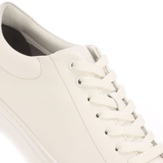 Men's Boss Enlight Leather Trainers in White - Image 5