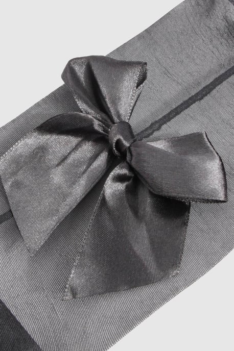 Bow Detail Back Seam Tights - Image 3