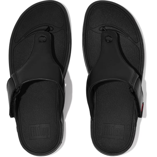 Fitflop Trakk II Leer Heren Sandalen Alle Zwart - Image 3