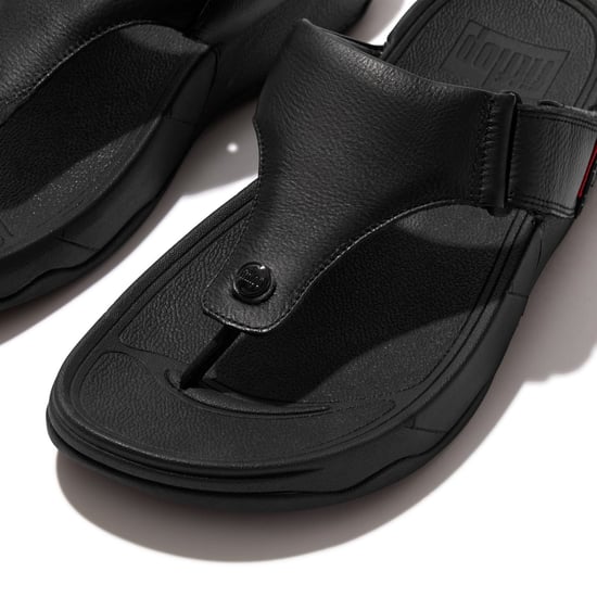Fitflop Trakk II Leer Heren Sandalen Alle Zwart - Image 4