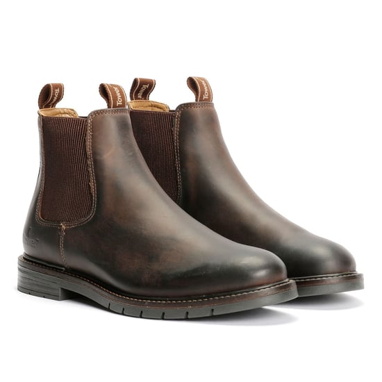 Tower London Harbour Leather Men's Dark Brown Chelsea Boots - Image 1