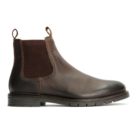 Tower London Harbour Leather Men's Dark Brown Chelsea Boots - Image 5