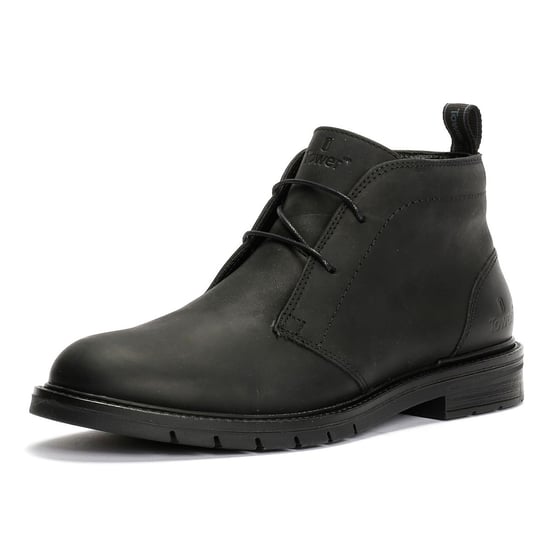Tower London Armour Chukka Lace Up Leather Men's Black Boots - Image 3