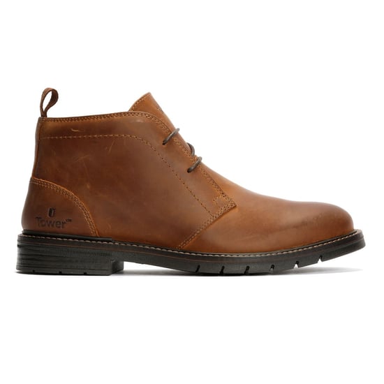 Tower London Armour Chukka Lace Up Leather Men's Brown Boots - Image 5