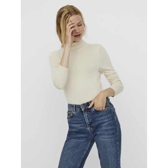 Vero Moda Vmglory ls rollneck blouse ga noos ecru - Image 3