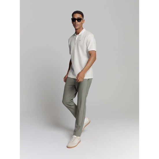 No Excess Polo pique solid stretch white - Image 5