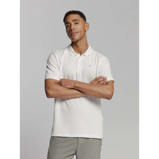 No Excess Polo pique solid stretch white - Image 6