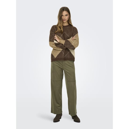 Only onlnoeme life ls jq o-neck knt 15353226 chestnut - Image 3