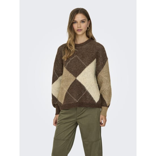 Only onlnoeme life ls jq o-neck knt 15353226 chestnut - Image 6