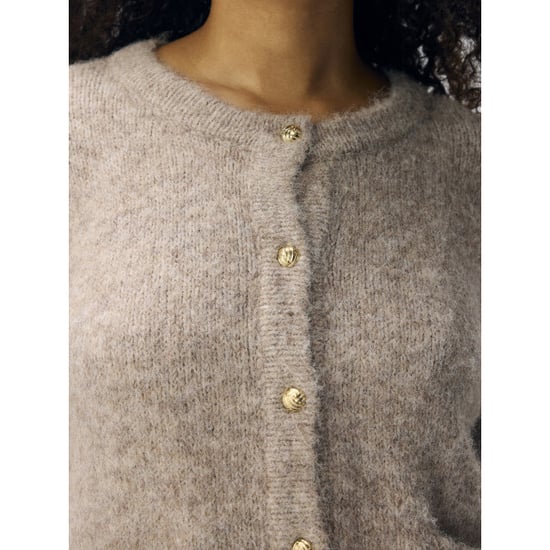 Object objsaggia re l/s knit cardigan noos 23046886 humus - Image 3