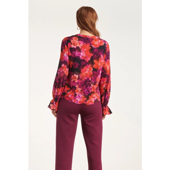 Smashed Lemon 24651 top met paarse bloemenprint | - Image 4