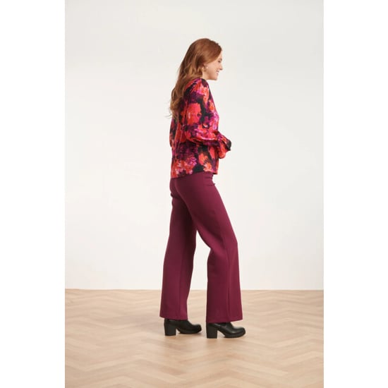 Smashed Lemon 24651 top met paarse bloemenprint | - Image 6